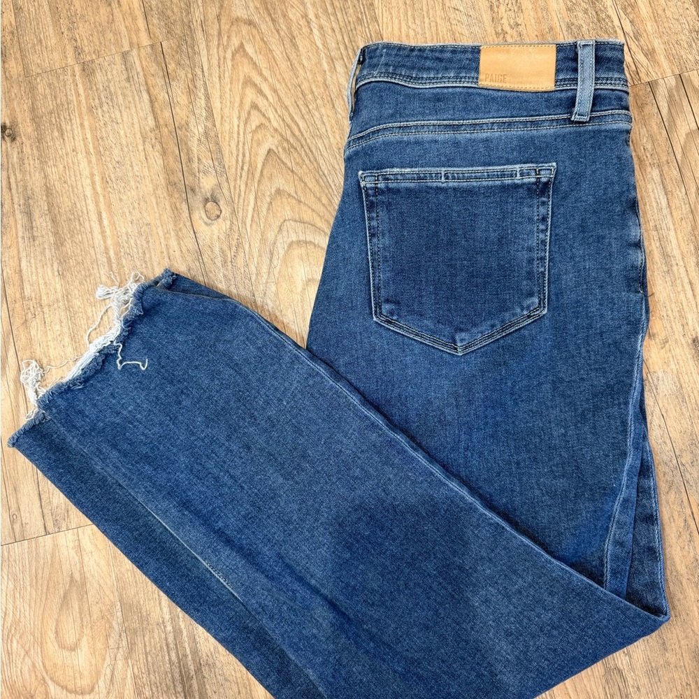 PAIGE Women's Blue Skinny Jeans